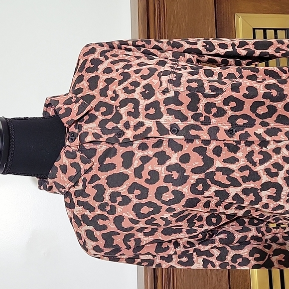 NWT Missguided Animal Leopard Print Oversized Button Up Shirt Dress Size 6 - Picture 2 of 4